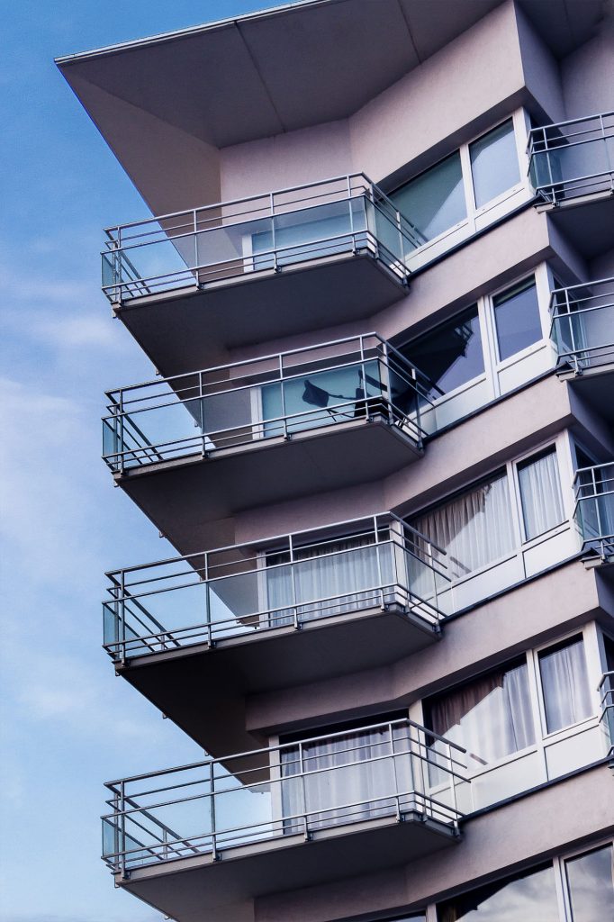 architectuur fotografie apartementsgebouw detail