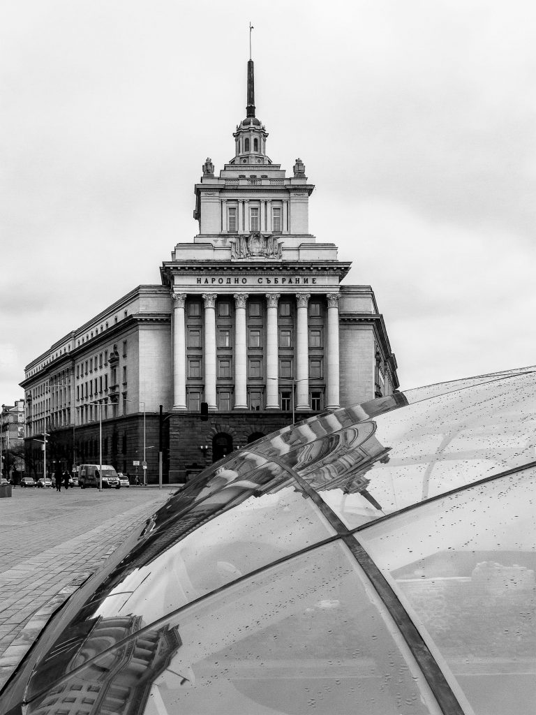 architectuur fotografie Sofia reflectie