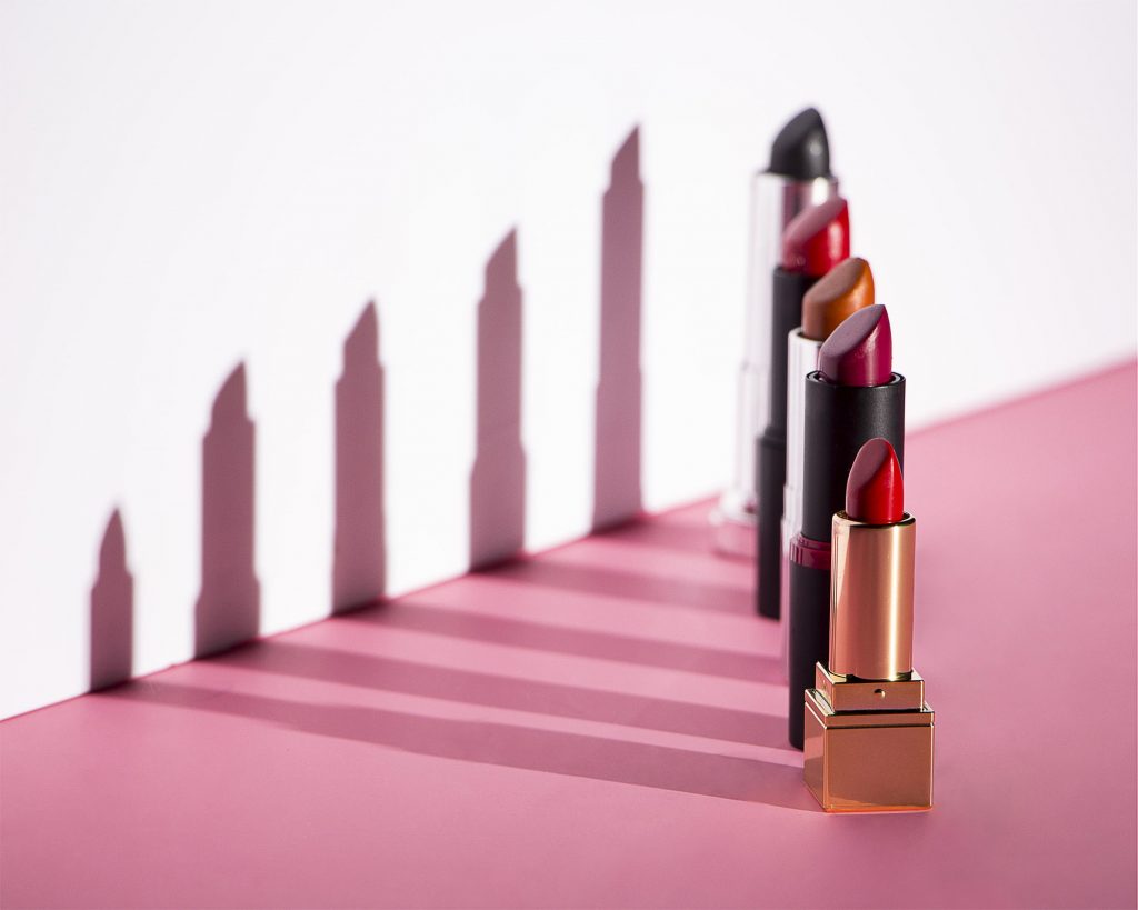 Product fotografie lippenstiften