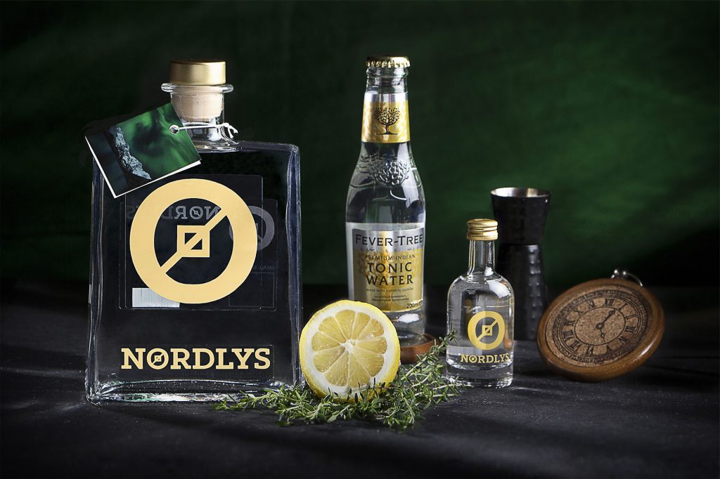 Product fotografie Nordlys gin